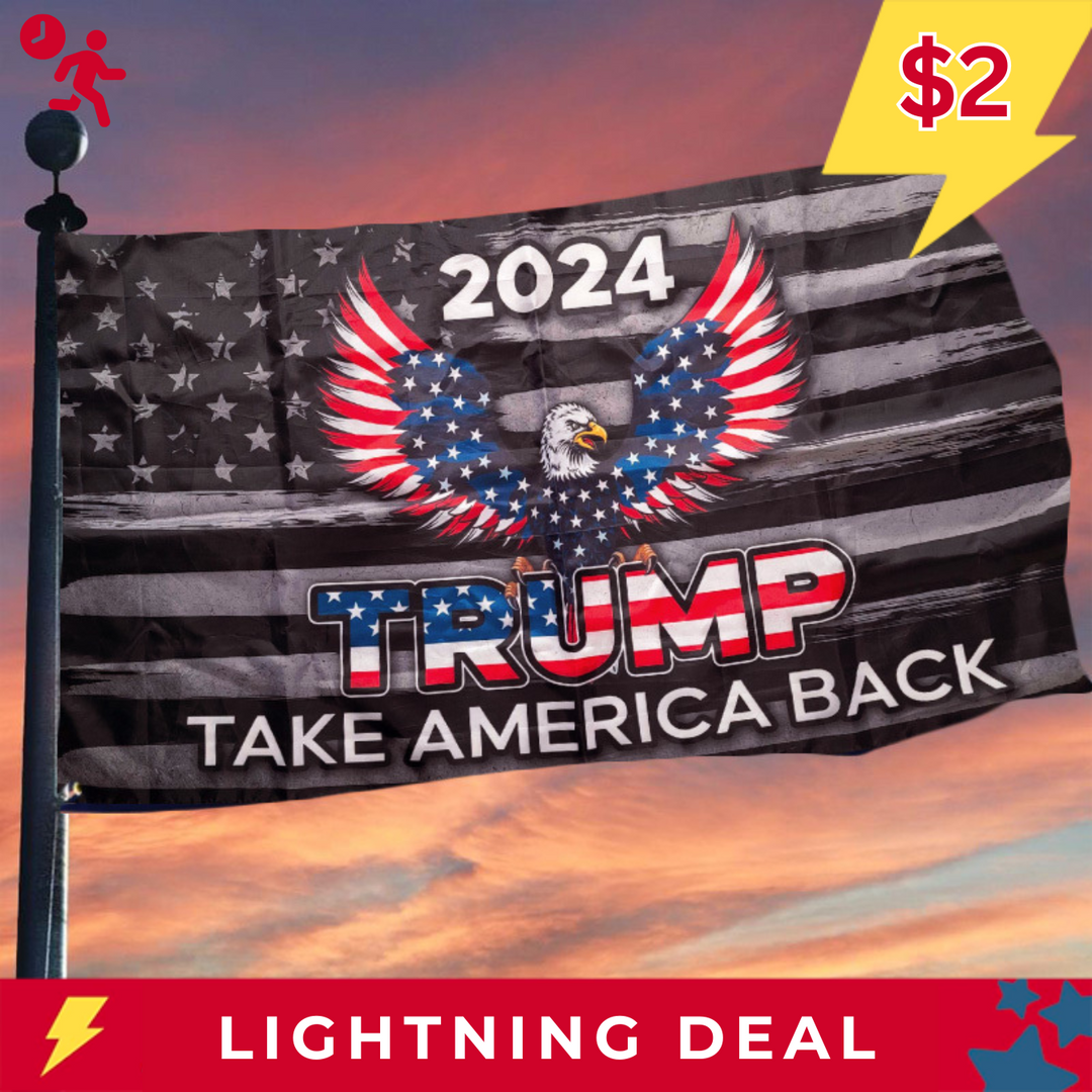 2024 Trump Take America Back Eagle Flag - 1034