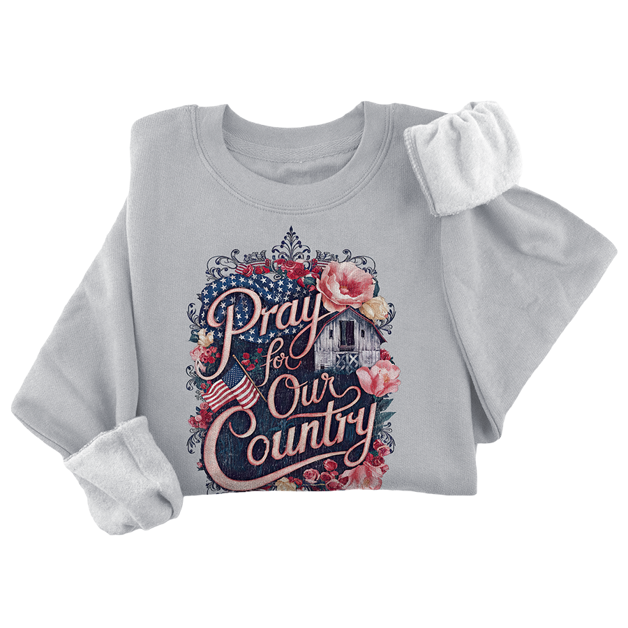 Pray for Our Country Crewneck - 3452