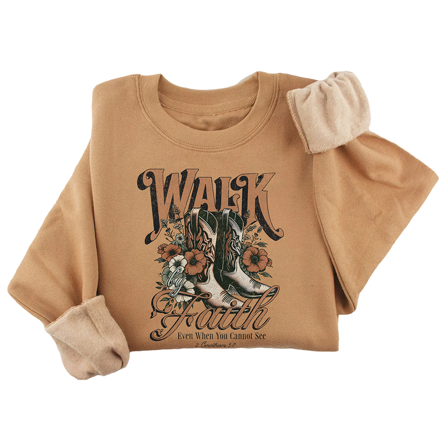 Walk By Faith Crewneck - 3462