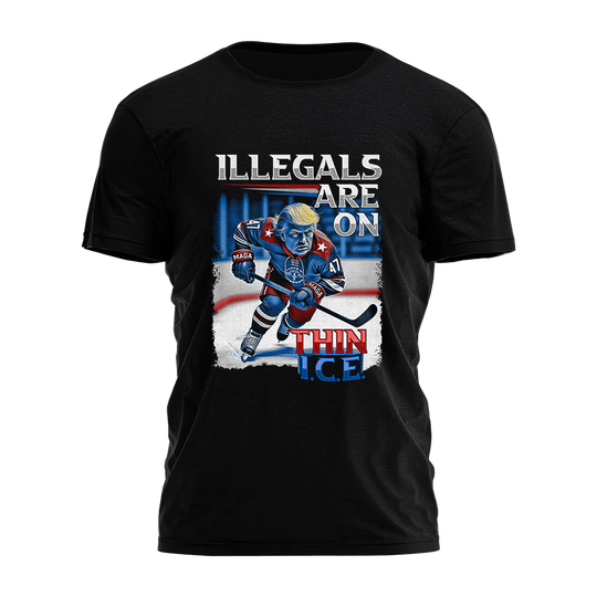 Illegals Are On Thin ICE Tee - 3514