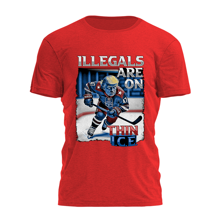 Illegals Are On Thin ICE Tee - 3514