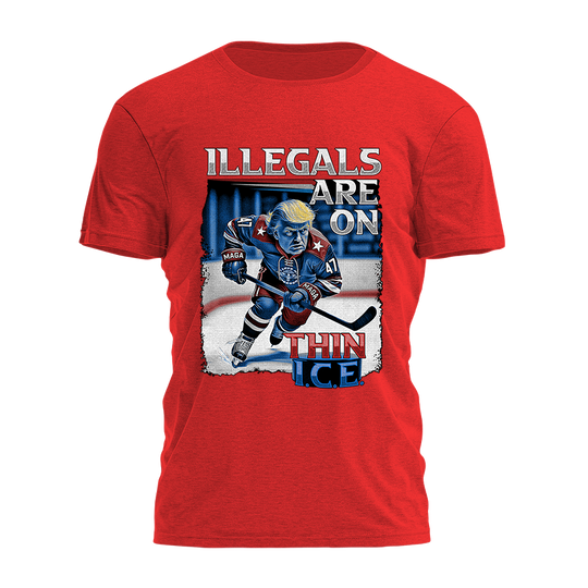 Illegals Are On Thin ICE Tee - 3514