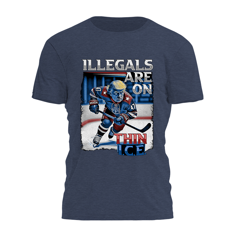 Illegals Are On Thin ICE Tee - 3514