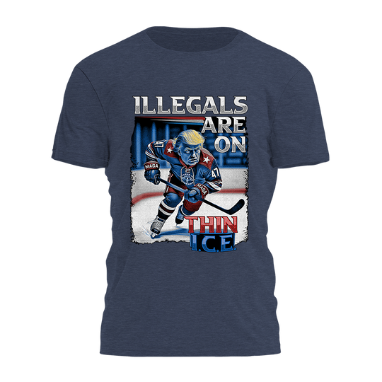 Illegals Are On Thin ICE Tee - 3514