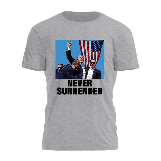 Trump Fist Pump - Never Surrender Tee - 2732