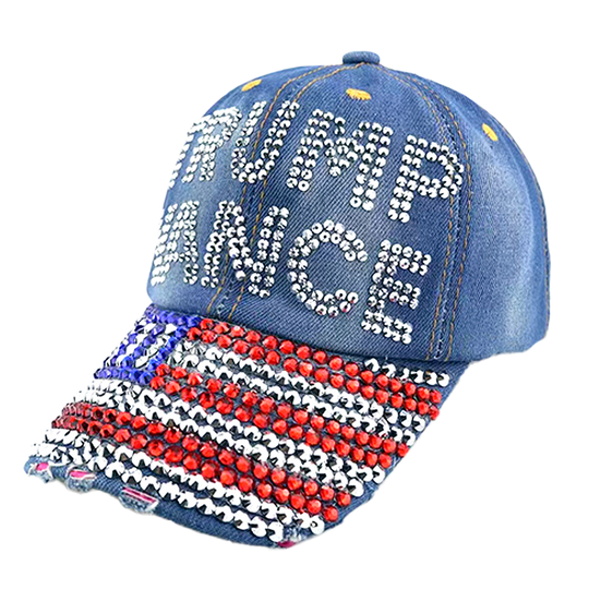 Trump Vance Bedazzled Hat - 2879