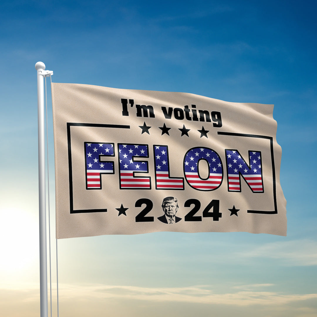 Im Voting Felon Flag - 2545