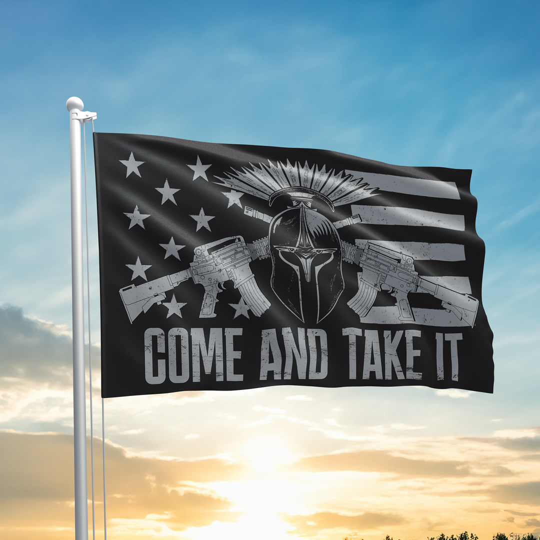 Come And Take It  Spartan Flag - 2416