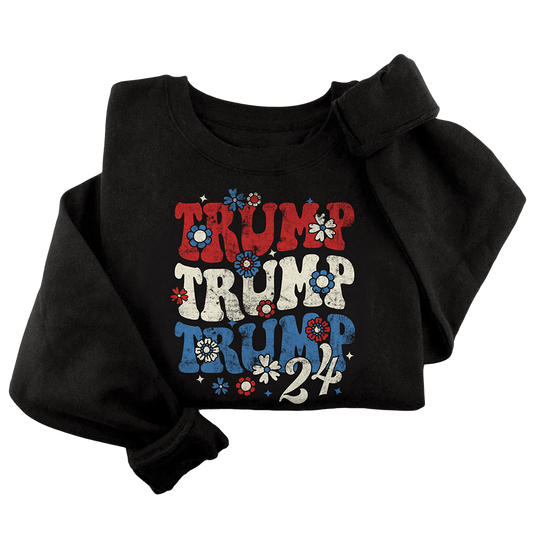 Trump Flower Power Crewneck - 3019