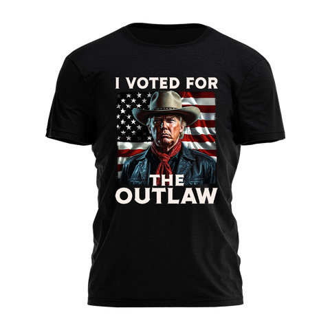 I Voted For The Outlaw Tee - 3077