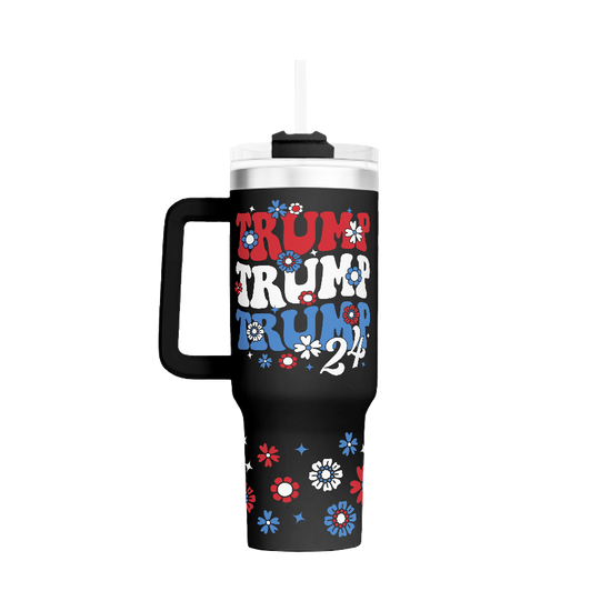 Trump - Flower Power - 40oz Tumbler - 2615