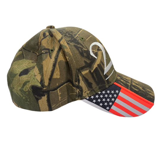 Woodland Camo Second Amendment Hat - 2889