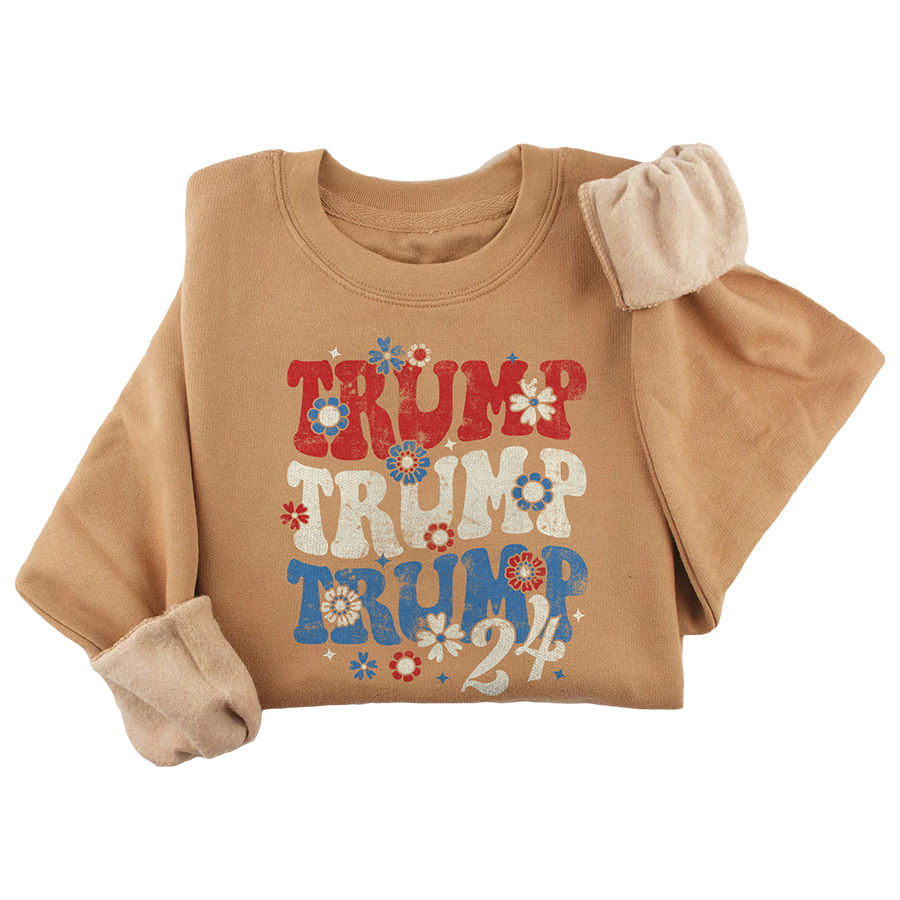 Trump Flower Power Crewneck - 3019