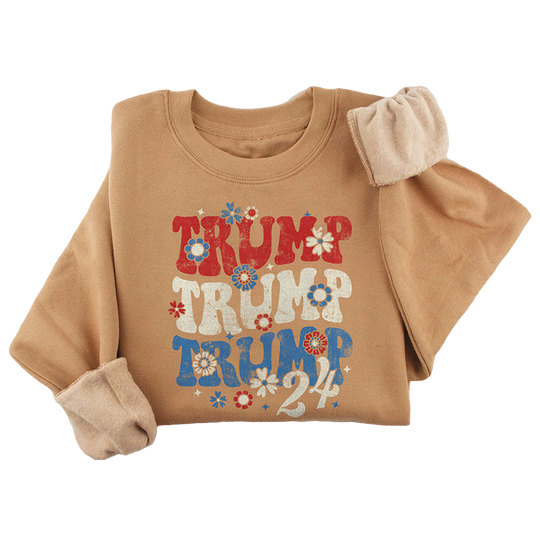 Trump Flower Power Crewneck - 3019