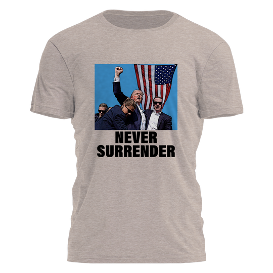 Trump Fist Pump - Never Surrender Tee - 2732