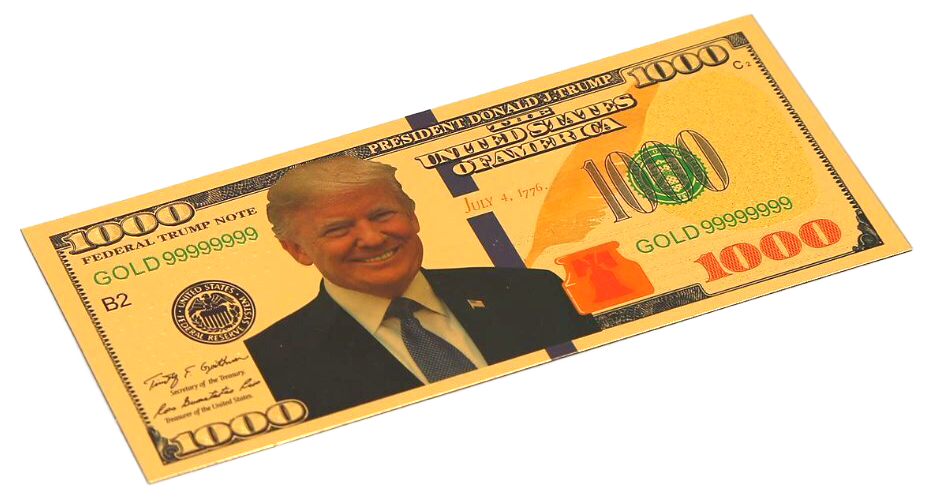 Gold Trump $1000 Bill