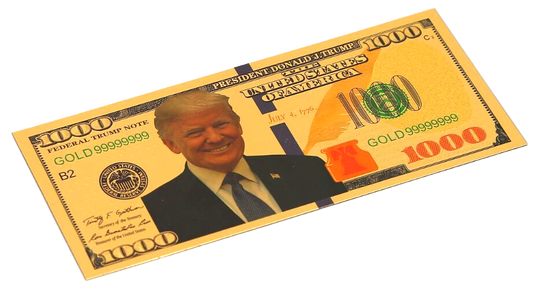 Gold Trump $1000 Bill