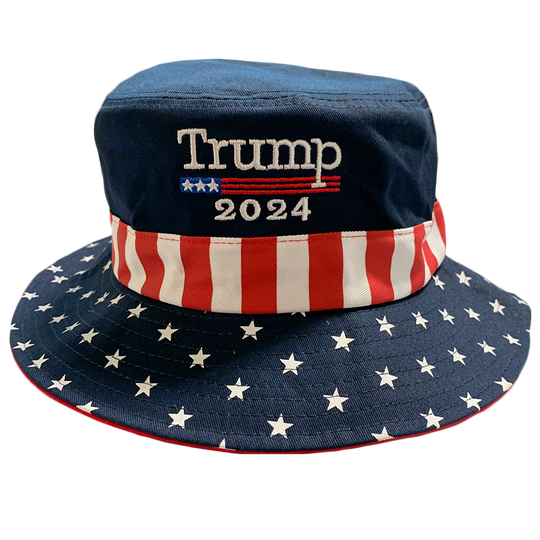 Trump 2024 Bucket Hat - I Love My Freedom