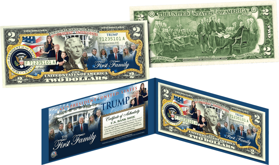 America's First Family Legal Tender 2 Bill The Trump Family I Love